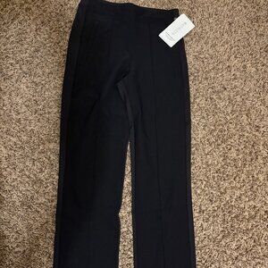 Athleta Headland Hybrid Pant Size 0 Solid Black Zipper Pockets Nylon Blend NWT